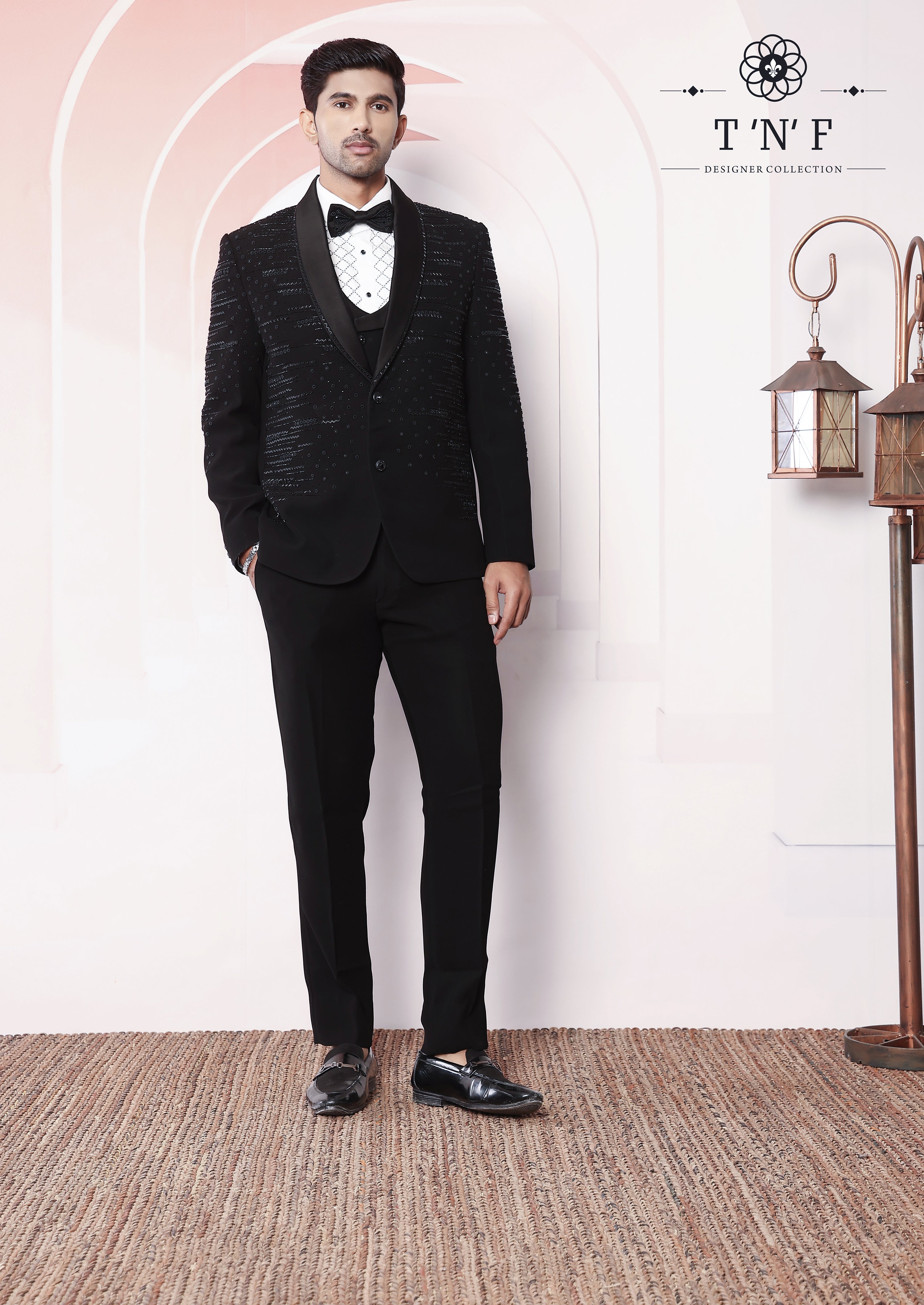 Noir Matrix Japanese embroidered Tuxedo