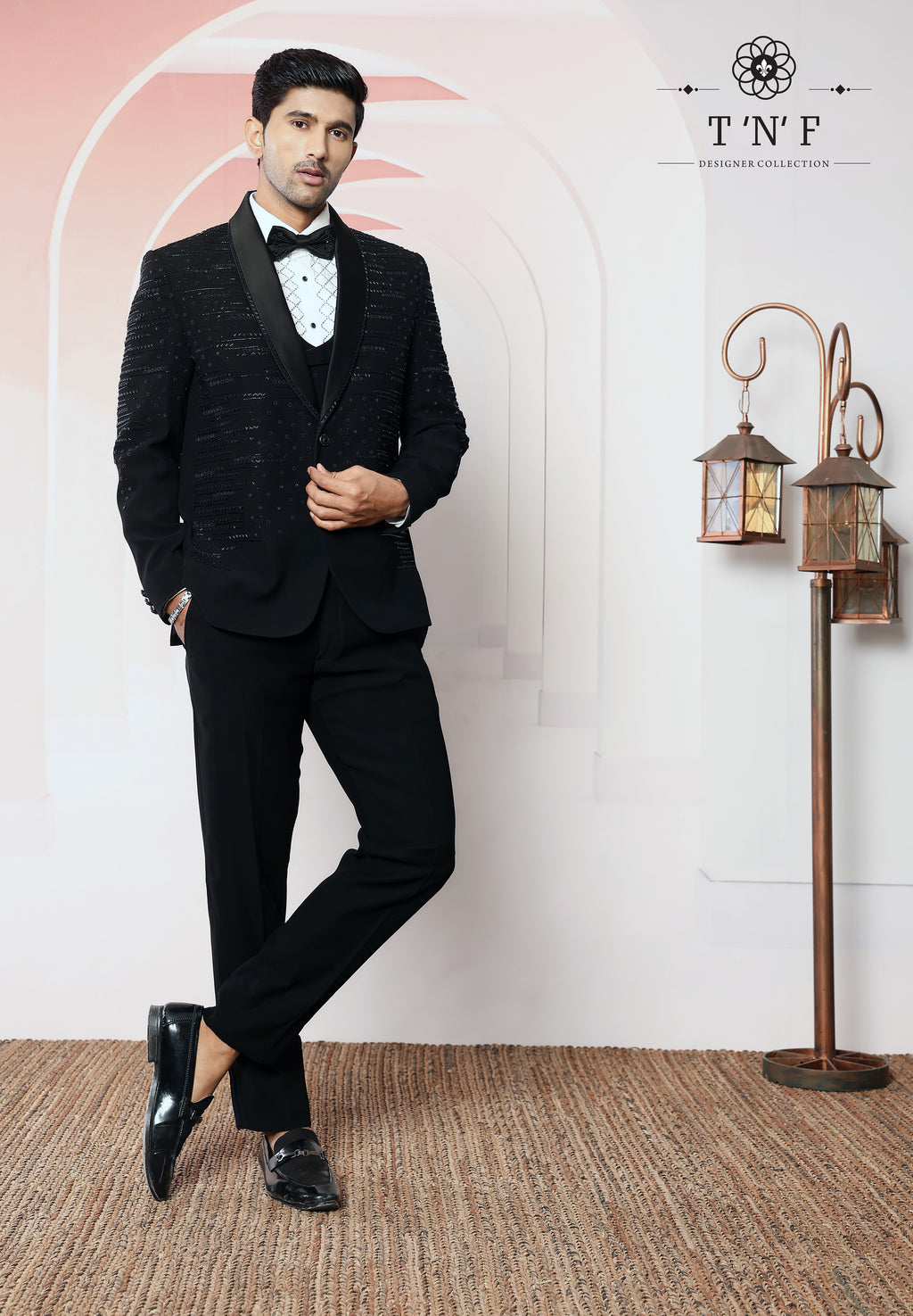 Noir Matrix Japanese embroidered Tuxedo