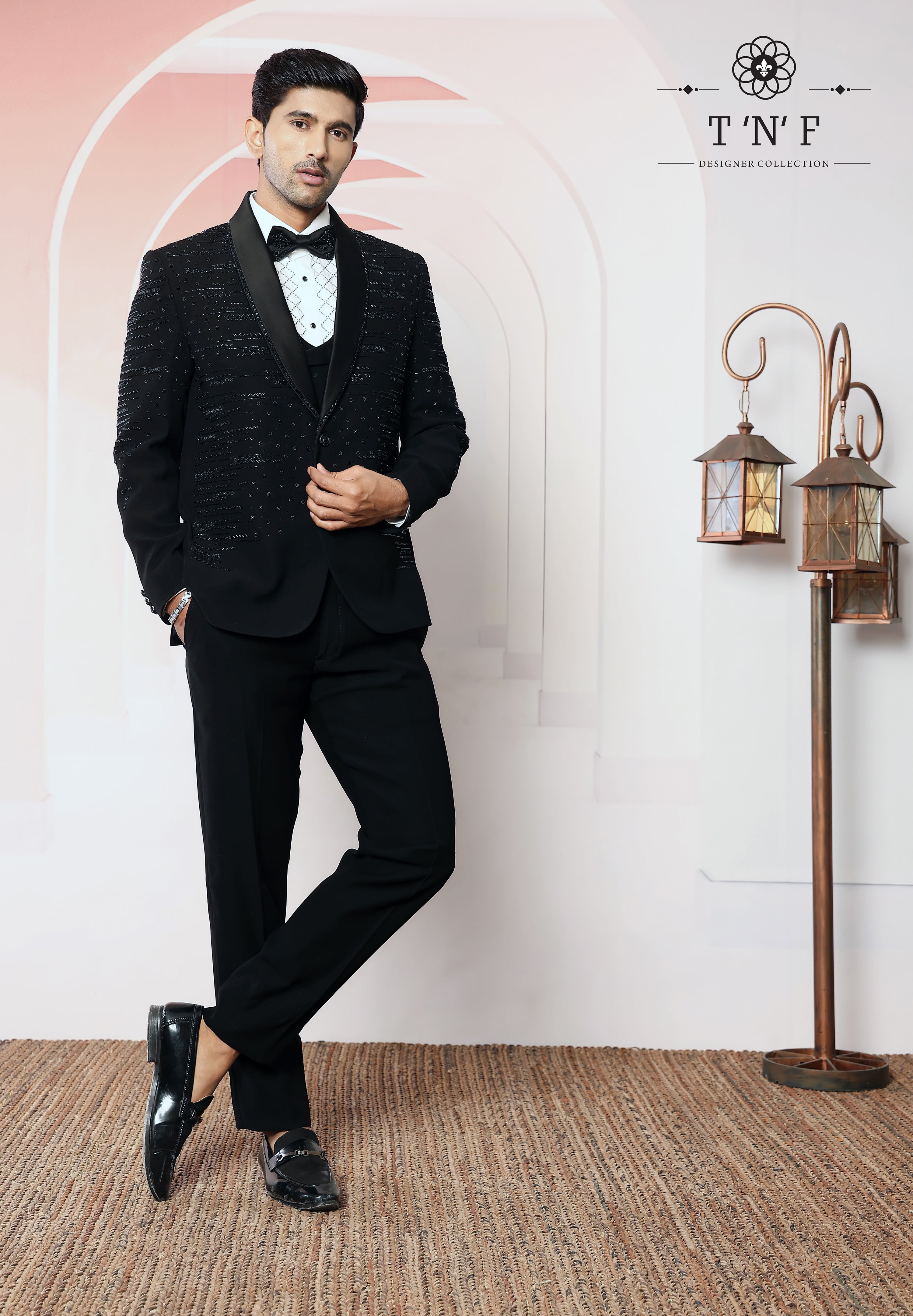 Noir Matrix Japanese embroidered Tuxedo
