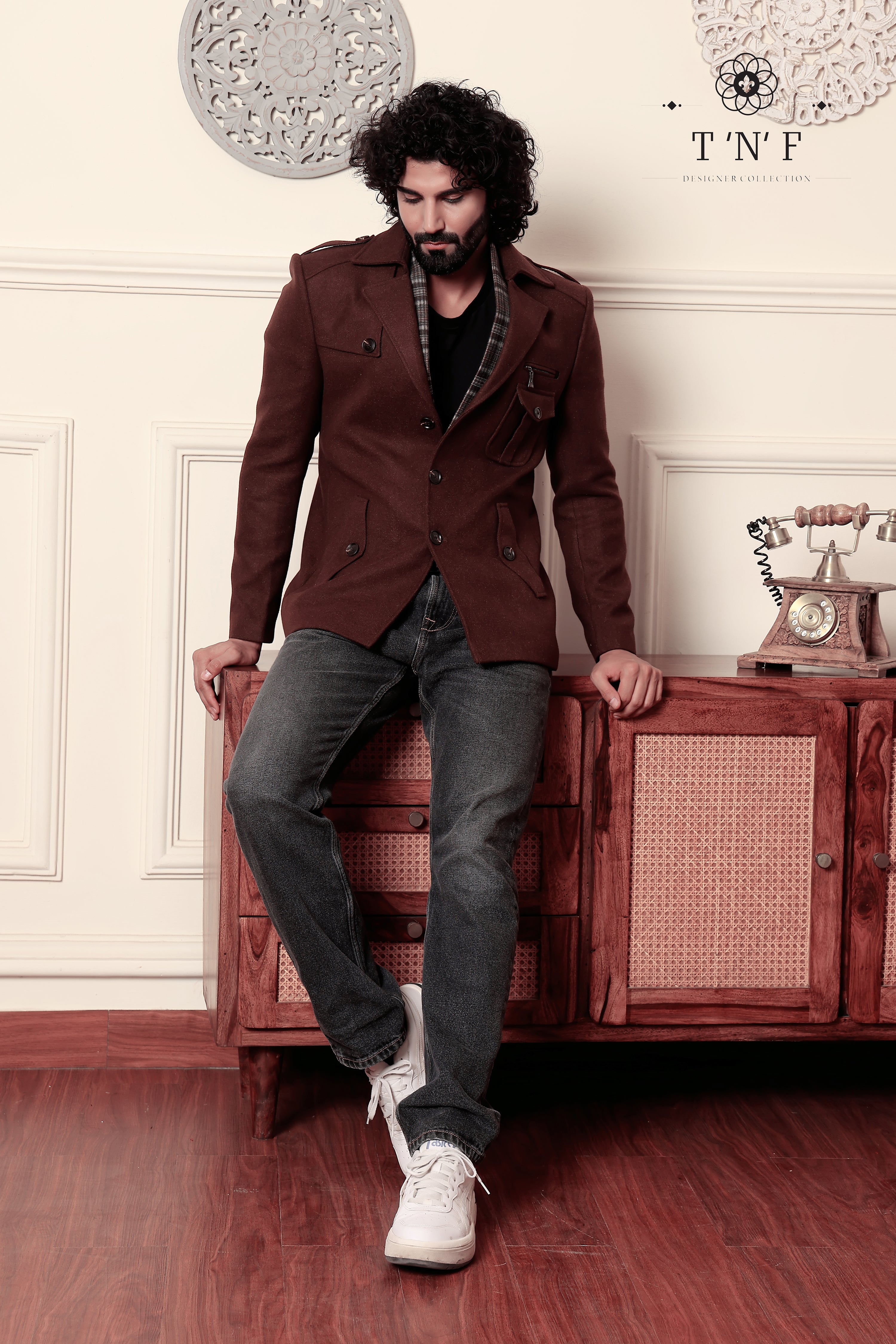Tweed Valor Muffler Blazer