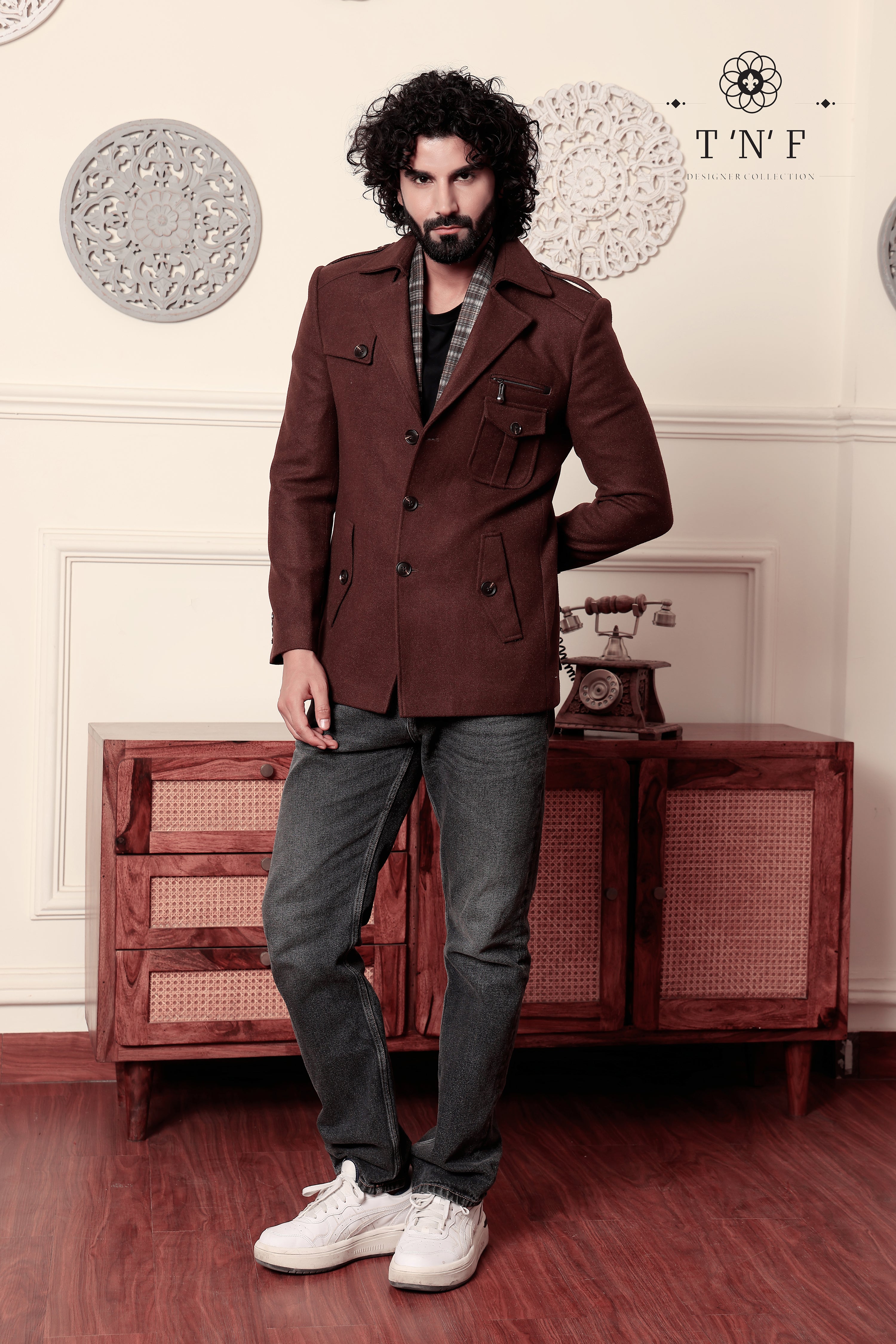 Tweed Valor Muffler Blazer
