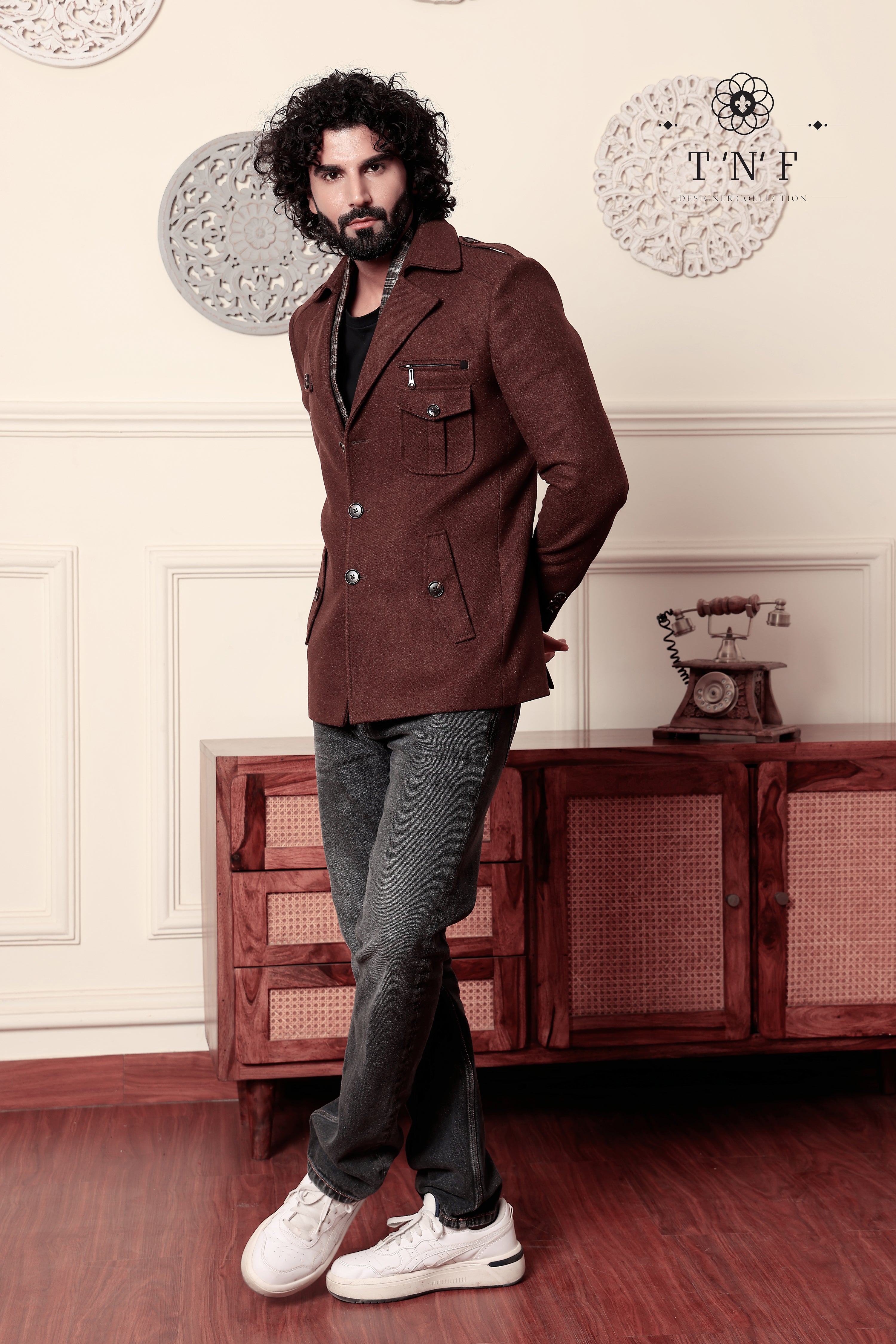 Tweed Valor Muffler Blazer