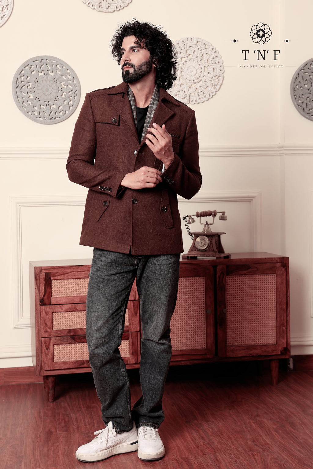 Tweed Valor Muffler Blazer