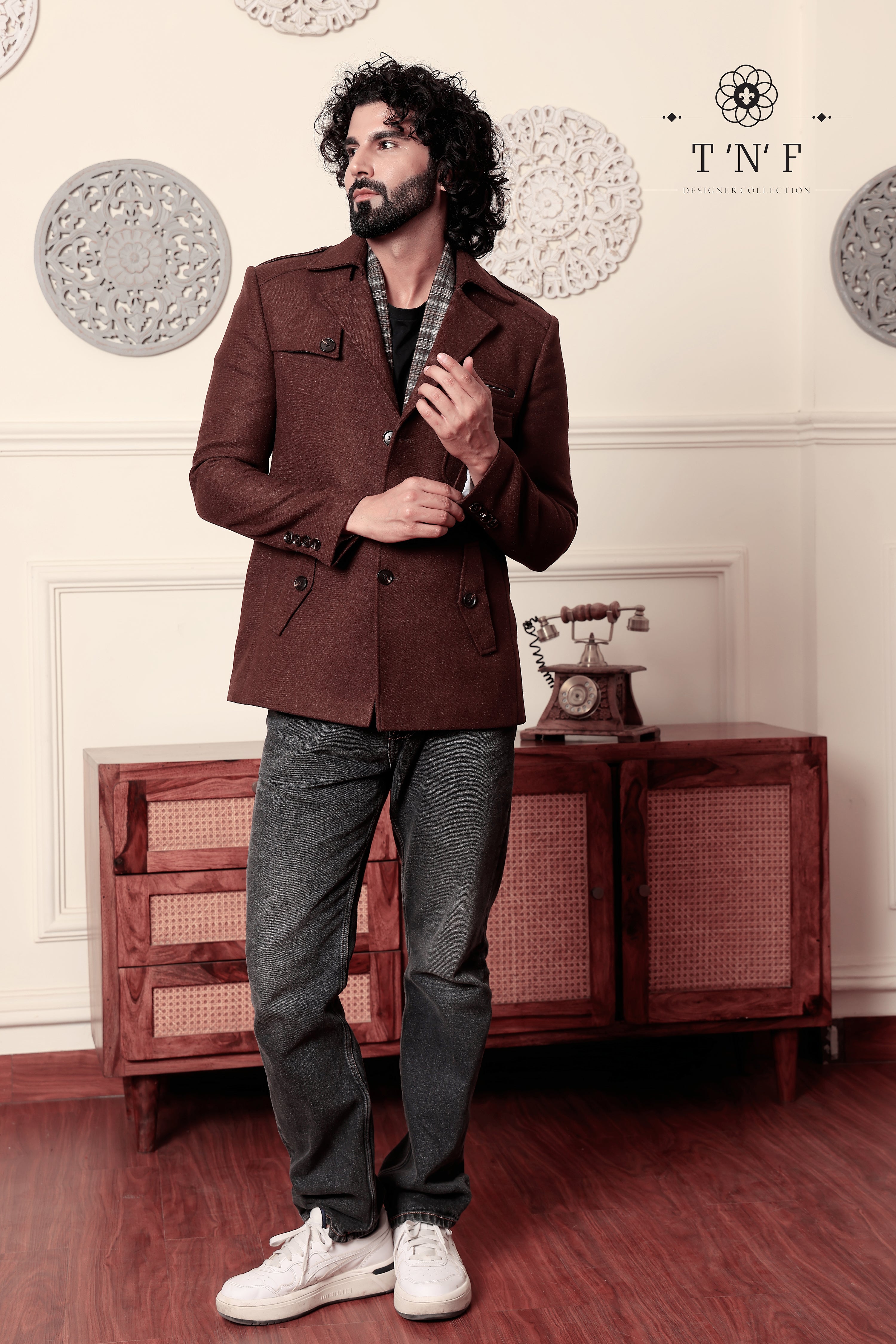 Tweed Valor Muffler Blazer