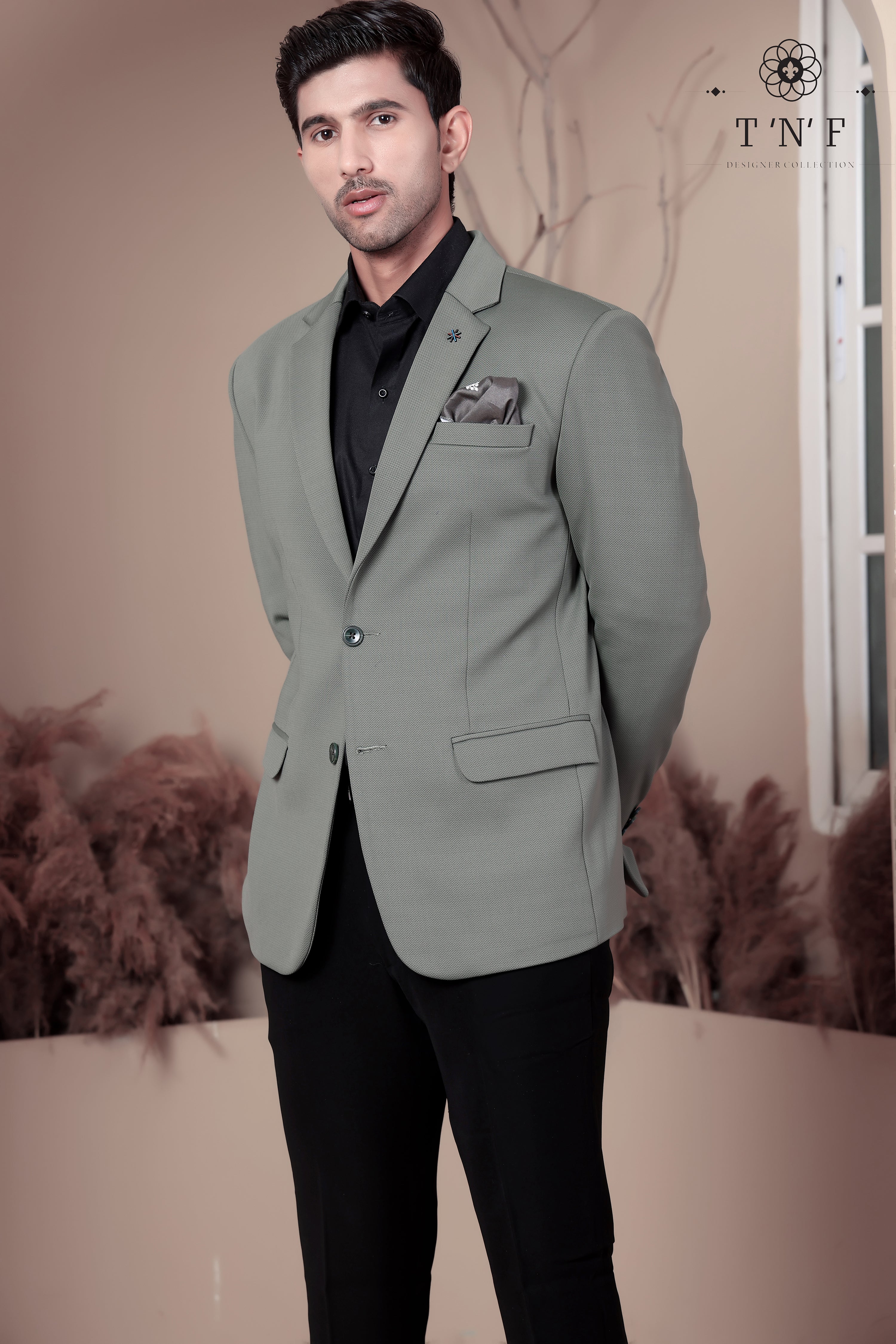 Contemporary Sage Green Blazer